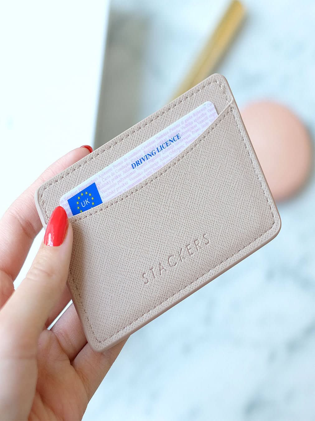 Stackers ID Card Case Taupe - Mystackers